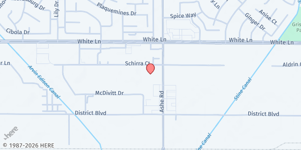 Map showing Calvary Chapel Bakersfield at 6501 Schirra Ct, Bakersfield, CA