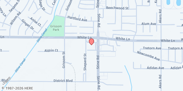 Map showing New Life Center at 4201 Stine Rd, Bakersfield, CA