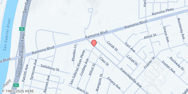 Map showing Shepherd's Pantry - Baldwin Park at 13020 Francisquito Ave, Suite 10, Baldwin Park, CA