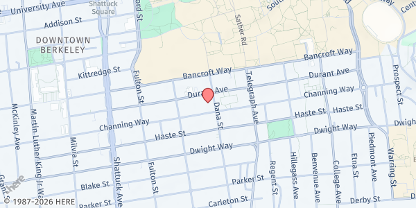 Map showing City Team Ministries - Berkeley at 2337 Channing Way, Berkeley, CA