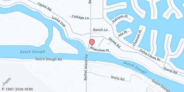 Map showing Delta Food Pantry- Bethel Island at 6080 Bethel Island Rd, Bethel Island, CA