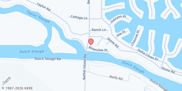 Map showing Delta Food Pantry - Bethel Island (Drive-Thru) at 6080 Bethel Island Rd, Bethel Island, CA