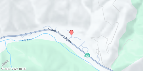 Map showing Downriver Volunteer Fire Company at 70 Firehouse Rd., Big Bar, CA