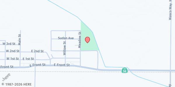 Map showing Buttonwillow-Commodity Distribution Center at 556 Milo Ave., Buttonwillow, CA