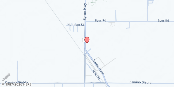 Map showing Delta Food Pantry - Byron Methodist Church at 14671 Byron Highway, Byron, CA