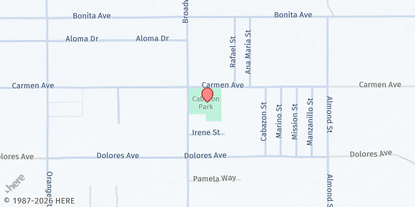 Map showing Carol's Kitchen - Cabazon at 50390 Carmen Ave, Cabazon, CA