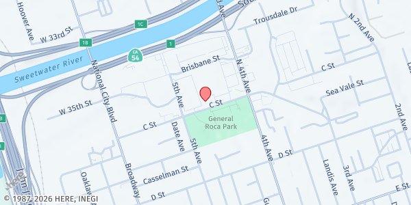 Map showing Community Through Hope - Chula Vista at 465 C Street, Chula Vista, CA