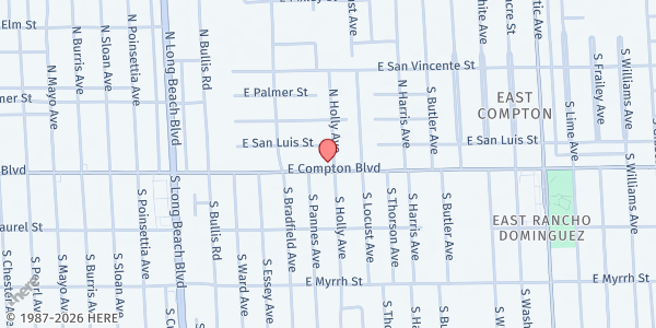 Map showing Noel Community Organization - Compton at 1919 E. Compton Blvd, Compton, CA