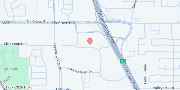 Map showing Maui Food Bank - Primary Location at Fulfill - Primary Location, Elk Grove, CA