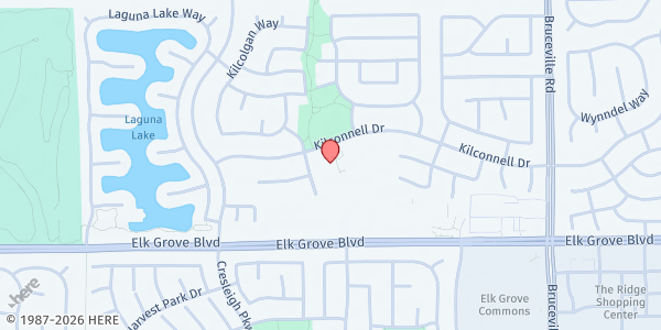Map showing SVDP Good Shepherd Conference at 9539 Racquet Ct, Elk Grove, CA