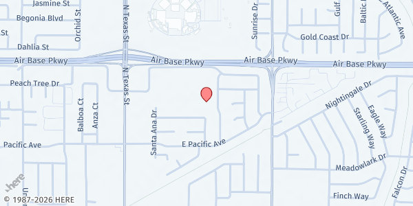 Map showing Dover Elementary at 301 E Alaska Ave, Fairfield, CA