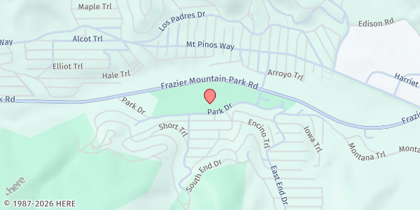 Map showing Salvation Army - Frazier Park at 3801 Park Drive, Frazier Park, CA