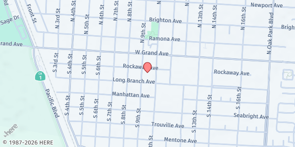 Map showing South County People's Kitchen at 946 Rockaway Ave., Grover Beach, CA