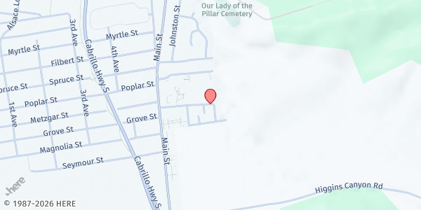 Map showing Coastside Hope - Half Moon Bay at 952 Arnold Way, Half Moon Bay, CA