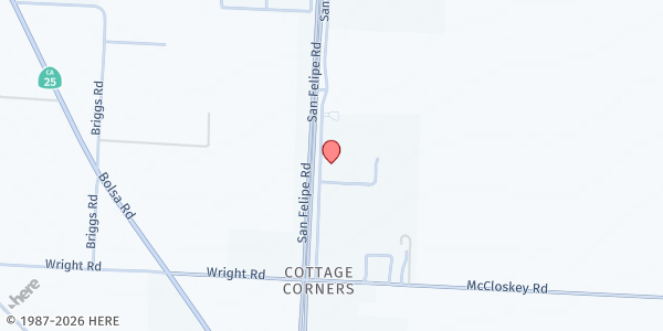 Map showing Community Food Bank of San Benito County at 1133 San Felipe Road, Hollister, CA