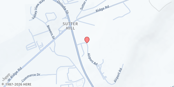 Map showing Interfaith Food Bank & Thrift Store - Jackson at 12181 Airport Road, Jackson, CA
