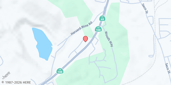 Map showing ATCAA Food Bank at 10059 Victoria Way, Jamestown, CA