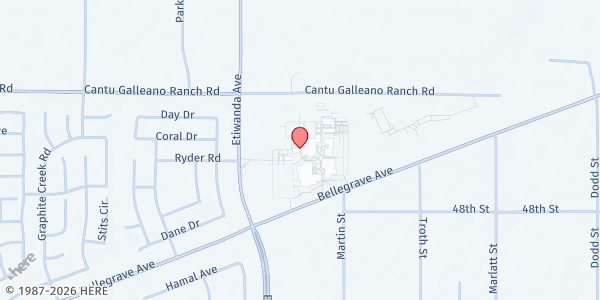 Map showing Jurupa Valley High School at 10551 Bellegrave, Jurupa Valley, CA