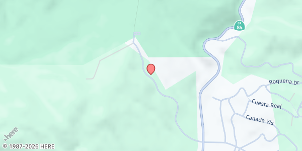 Map showing SVDP Our Lady of Refuge at 146 Sears Ranch Road, La Honda, CA