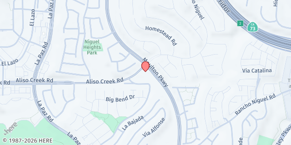 Map showing Laguna Niguel Sea Country Senior and Community Center at 24602 Aliso Creek Road, Laguna Niguel, CA