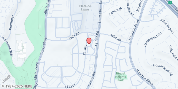 Map showing Mercy Warehouse at 27632 El Lazo, Laguna Niguel, CA