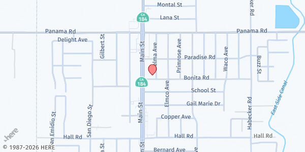 Map showing Iglesia Monte De Sion at 10018 Velma Ave, Lamont, CA