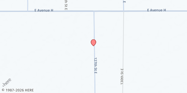 Map showing Friendly Village of Lancaster at 1301 East Avenue, Lancaster, CA