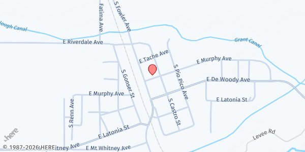 Map showing Church of the Nazarene at 6258 E. Murphy Ave, Laton, CA
