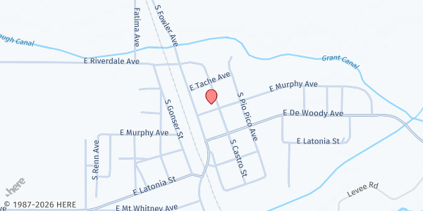 Map showing Church of the Nazarene (Laton) at 6258 E. Murphy Ave., Laton, CA
