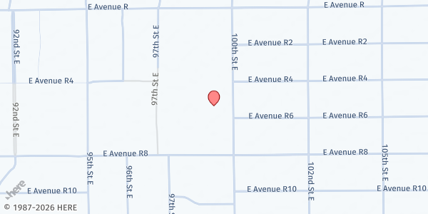 Map showing Living Stone Cathedral of Worship at 37721 N. 100th Street East, Littlerock, CA