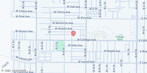 Map showing Cypress Court (Not Open to Public) at 640 N Q St., Lompoc, CA