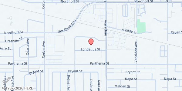 Map showing Houses of Light Church Corporation at 19359 Londelius St., Los Angeles, CA