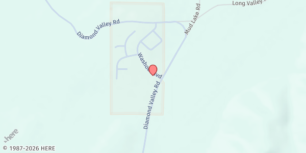 Map showing Woodfords Gym at 25 Washo Blvd, Markleeville, CA