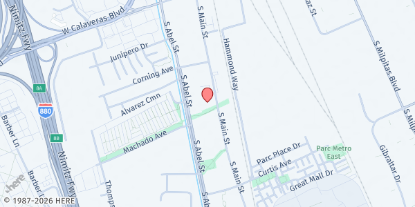 Map showing Acts Of Courage at 529 South Main Street, Milpitas, CA