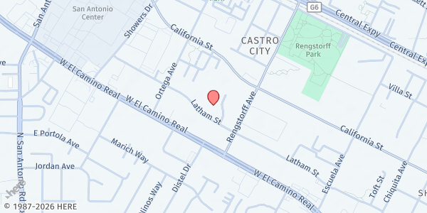 Map showing MidPen - Maryce Freelen Place at 2230 Latham St., Mountain View, CA