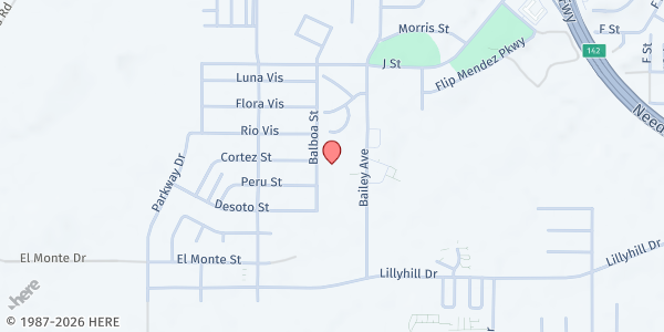 Map showing Tri State Community Healthcare - Needles at 1406 Bailey Ave Unit 8, Needles, CA