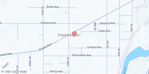 Map showing New Life Church at 965 Grand Ave, Oroville, CA