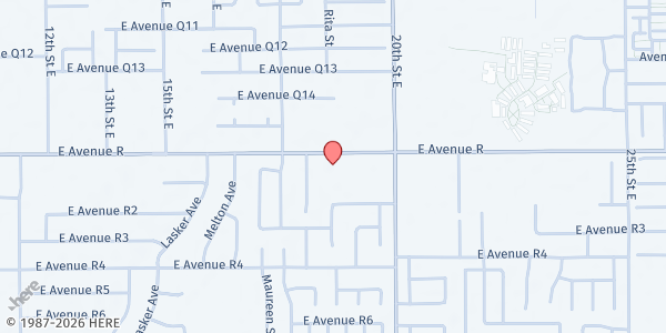 Map showing Palmdale S.D.A. Church Food Pantry at 1758 E. Avenue R, Palmdale, CA