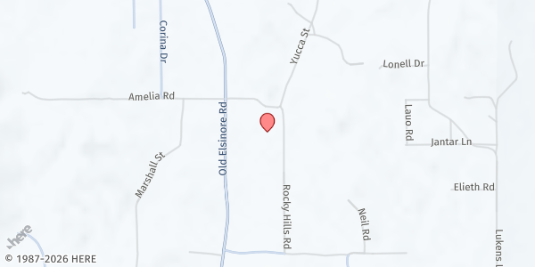 Map showing Ministerio Juda at 22109 Rocky Hills Rd, Perris, CA
