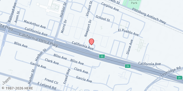 Map showing Solomon Temple at 655 California Ave, Pittsburg, CA