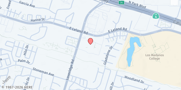 Map showing WIC Pittsburg at 2311 Loveridge Rd, Pittsburg, CA