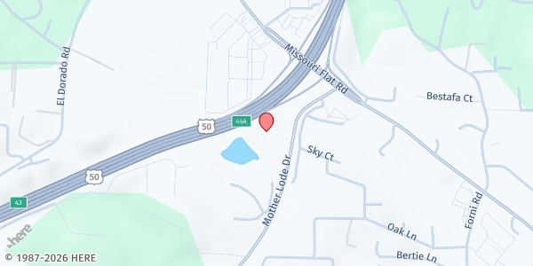 Map showing Placerville Seventh-day Adventist Church at 6831 Mother Lode Dr, Placerville, CA
