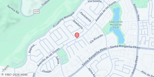 Map showing Shepherd of the Hills United Methodist Church at 30605 Avenue de Las Flores, Rancho Santa Margarita, CA