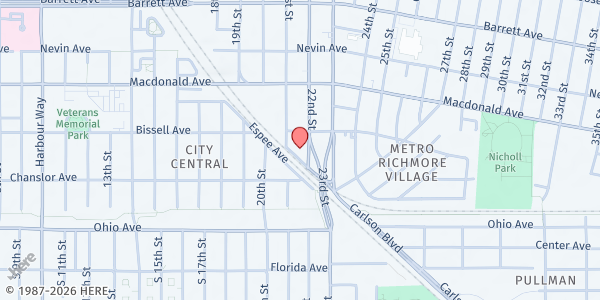 Map showing GRIP Souper Center at 165 22nd St, Richmond, CA