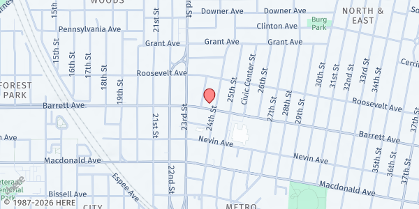 Map showing Richmond Emergency Food Pantry at 2369 Barrett Ave, Richmond, CA