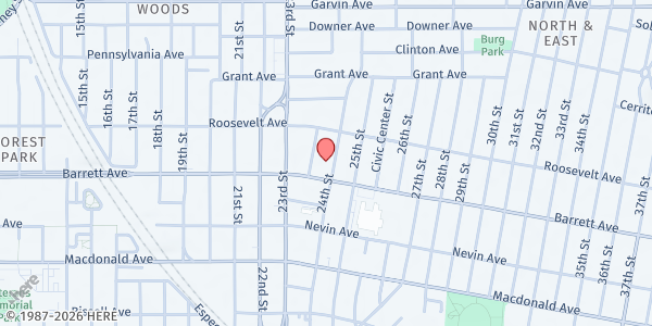 Map showing Richmond Emergency Food Pantry at 2369 Barrett Ave, Richmond, CA