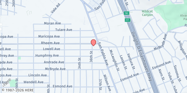 Map showing Support Life Foundation: Richmond at 1110 36th St, Richmond, CA