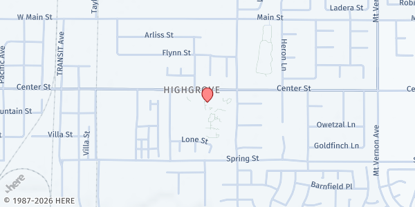 Map showing Jamboree Housing - Riverside at 550 Center St, Riverside, CA