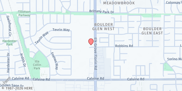 Map showing All Nations Seventh Day Adventist Church of Elk Grove - Food Distribution Center at 8280 Elk Grove Florin Rd, Sacramento, CA