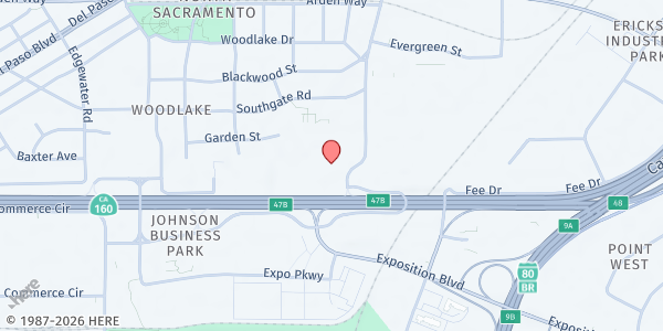 Map showing Barton Community College Foundation at Barton Community College Foundation, Sacramento, CA